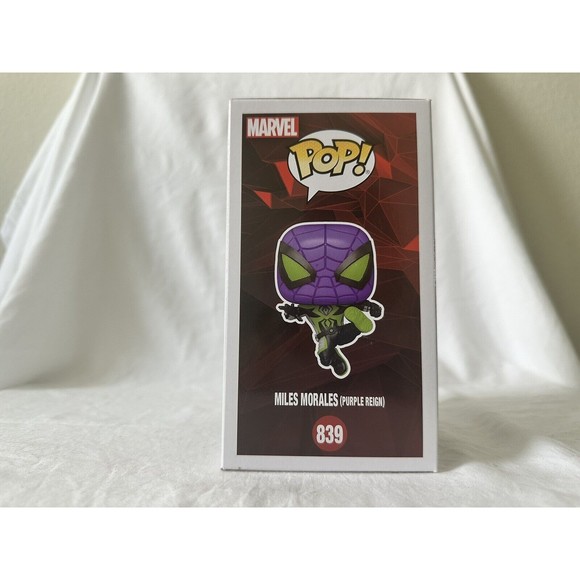 Funko Pop! Spider-Man Miles Morales (Purple Reign) #839 Gamer Verse Marvel - Picture 2 of 5